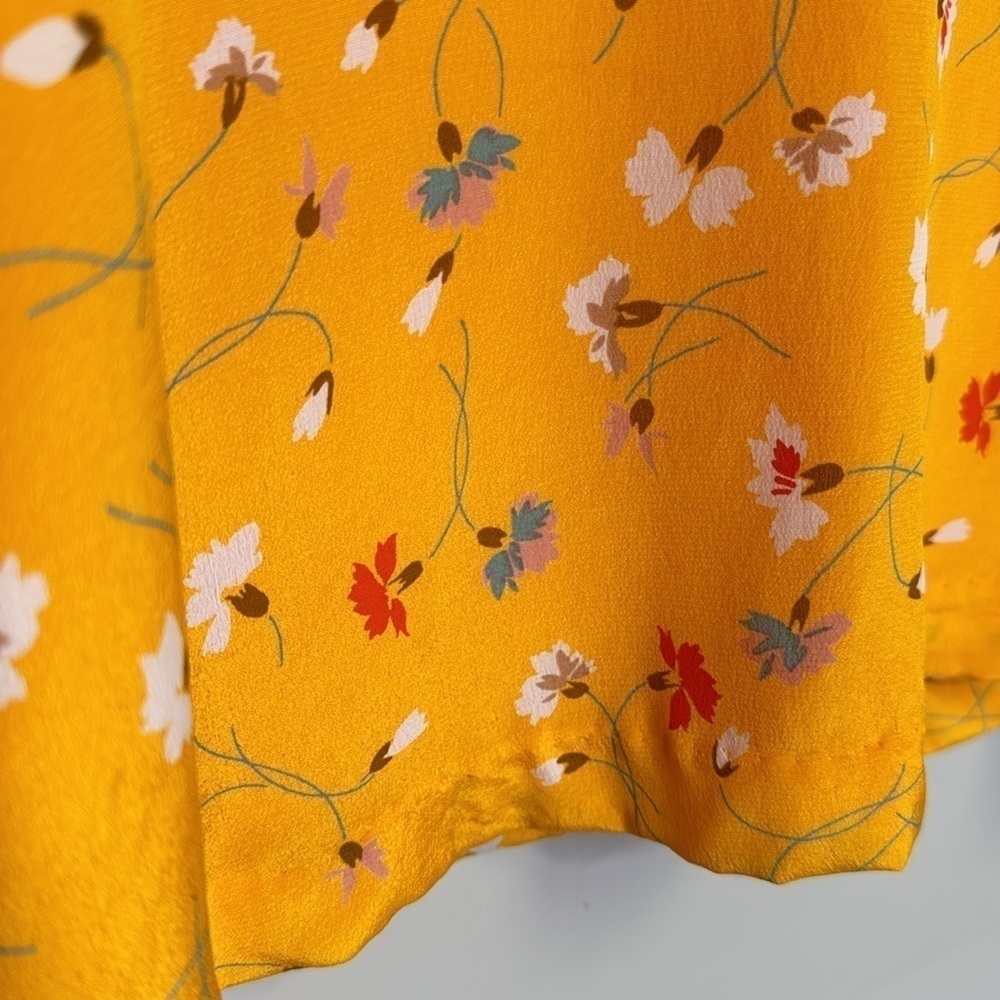 Madewell Silk Belladonna Dress in Painted Carnations 0 - Picture 4 of 8